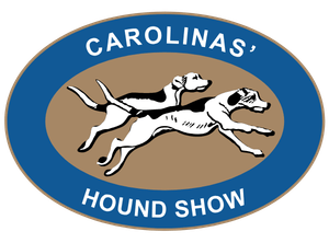 chs logo blue oval with tan interior and 2 black and white hounds running